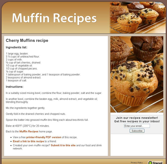 Cherry Muffins