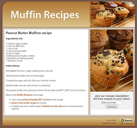 Peanut Butter Muffins