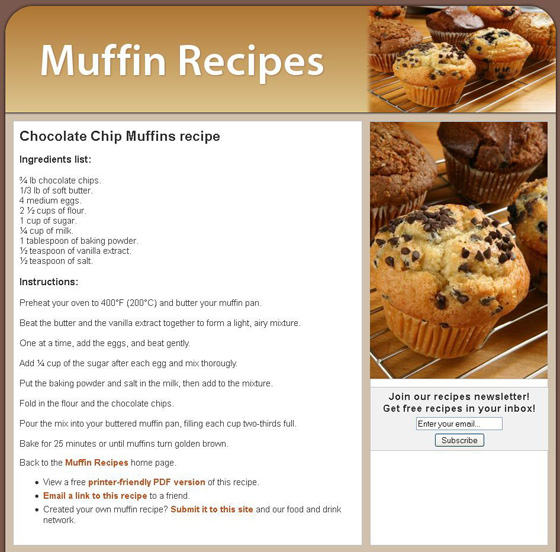 Chocolate Chip Muffins