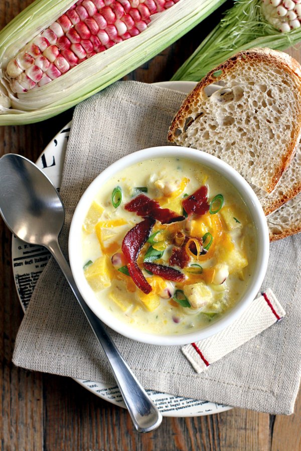 Summer Squash and Corn Chowder