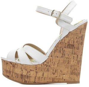 White with a Cork Heel