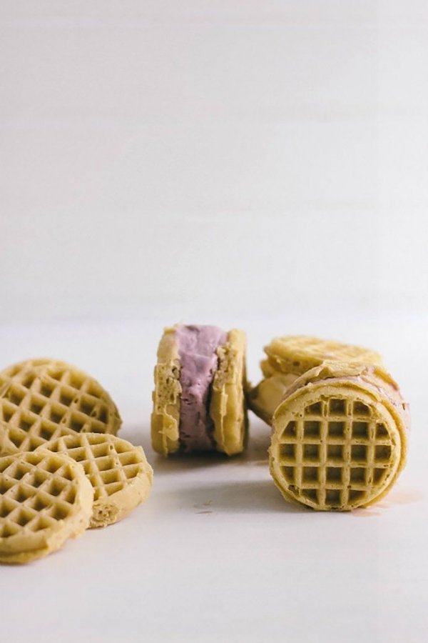 Waffle Ice Cream Sandwich