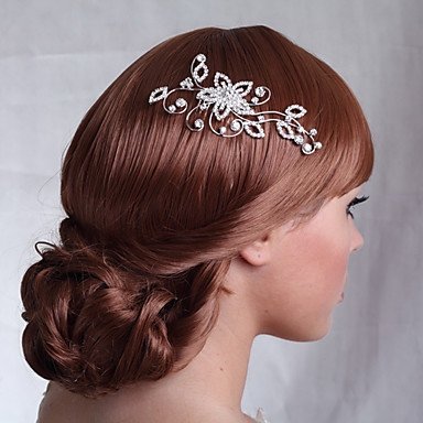 Wedding Silver Alloy Hair Comb