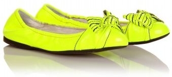 Miu Miu Fluorescent Patent Ballerina Flats