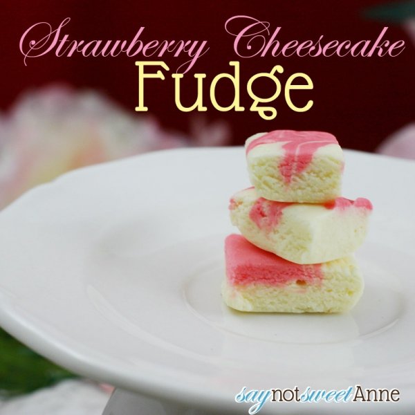 Strawberry Cheesecake Fudge