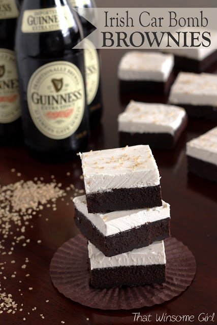 Irish Car Bomb Brownies