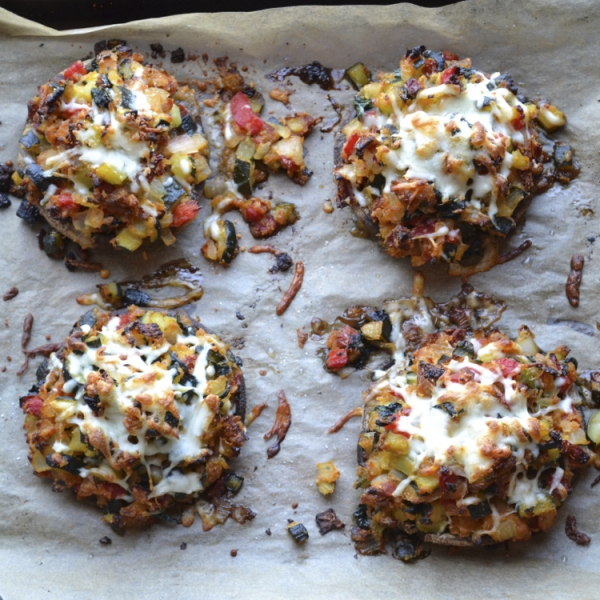 Vegetable Stuffed Portabello Mushrooms