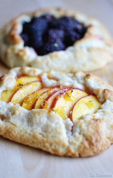 Blackberries and Peaches Crostatas