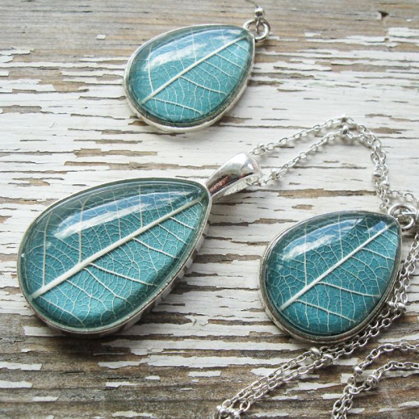 Blue Leaves Set