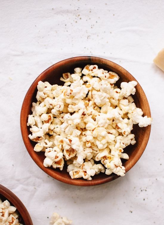 Lemon, Parmesan and Black Pepper Popcorn