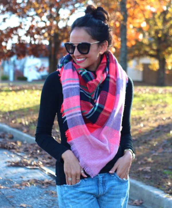 A Plaid Scarf