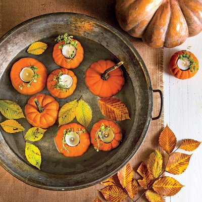 A New Take on Pumpkin Candles, Too