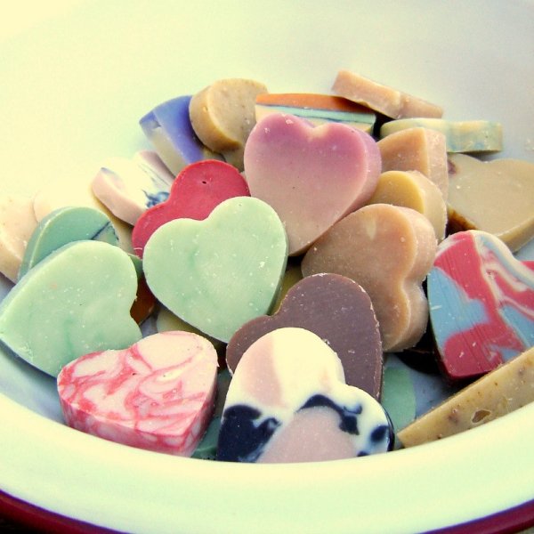 DIY Heart Shaped Soaps