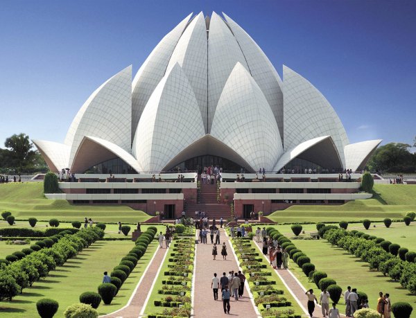 The Lotus Temple in Delhi