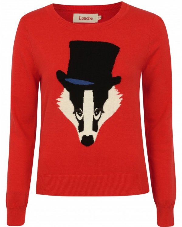 Louche Top Hat Badger Jumper