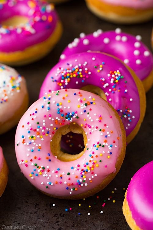 Baked Vanilla Bean Doughnuts