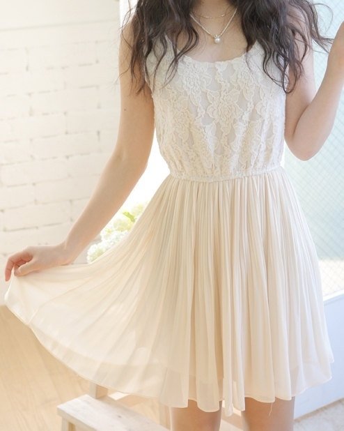 Lace White Sundress