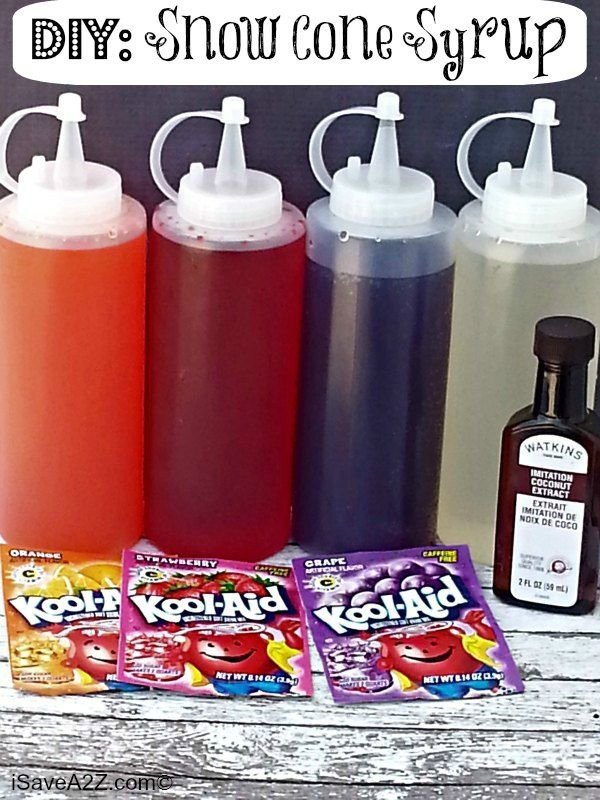 DIY Kool-Aid Snow Cone Syrup