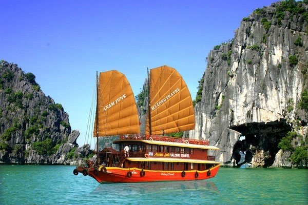 Riding a Vietnamese Junk Boat