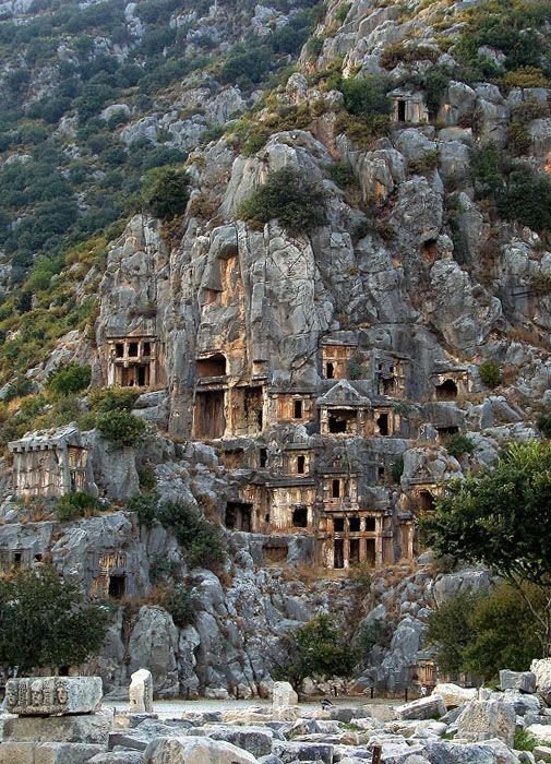 Myra Necropolis,St. Nicholas Church,historic site,ruins,archaeological site,