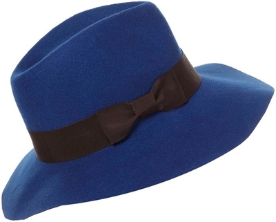 Topshop Blue Bright Floppy Fedora