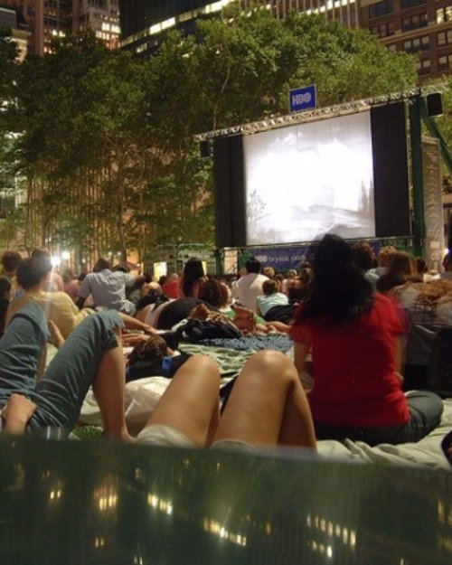 NYC Park outside Movie Screenings