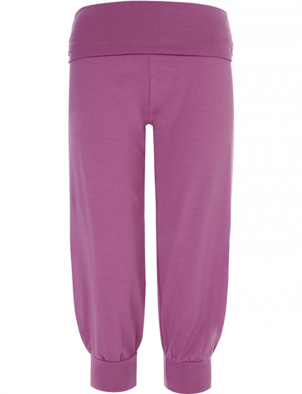 Wellicious 3/4 Yoga Pant in Pink Orchid