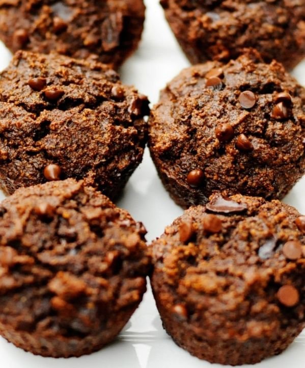 Paleo Chocolate Chocolate Chip Muffins