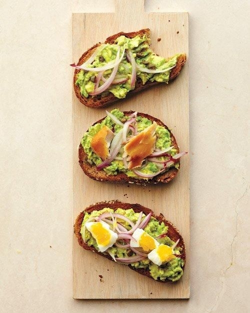 Avocado, Caper and Pickled Onion Toast