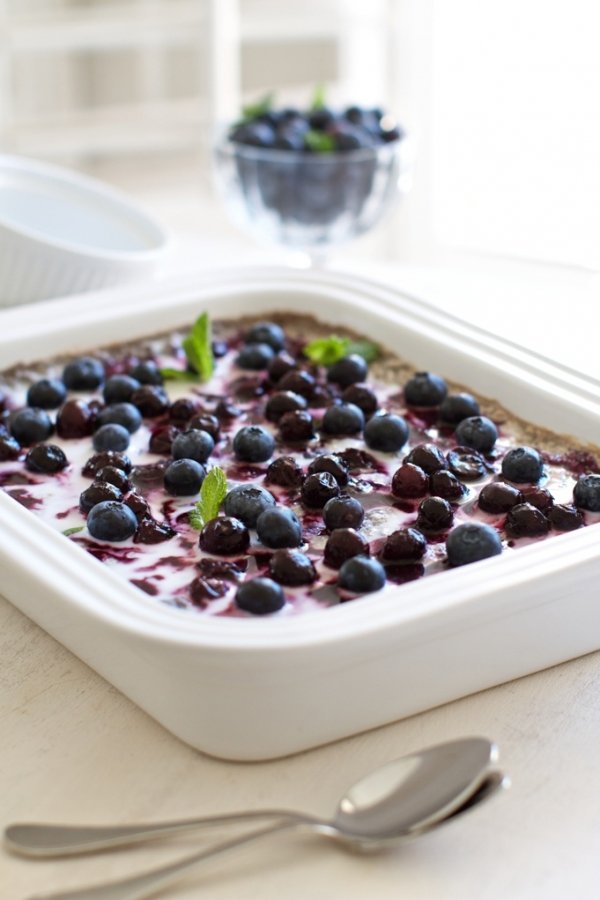 Baked Blueberry Steel Cut Oatmeal