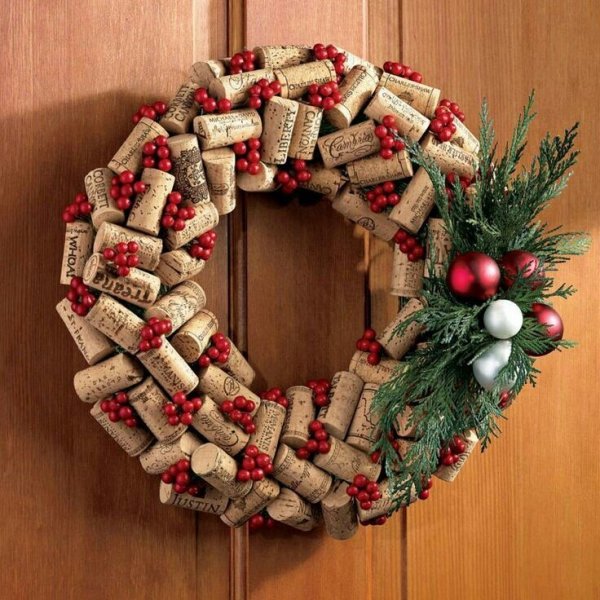 Wine Cork Wreath