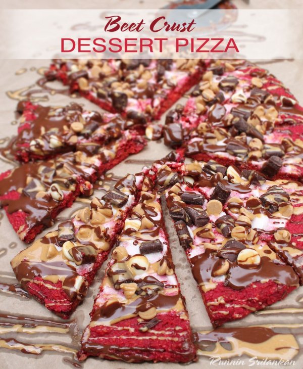 Beet Crust Dessert Pizza