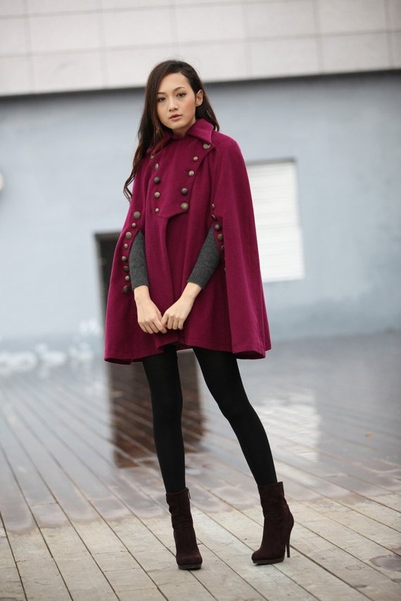 Military Cape Coat