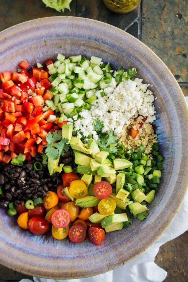 Black Bean Quinoa Salad with Lime Vinaigrette