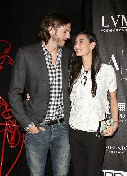 Ashton Kutcher and Demi Moore