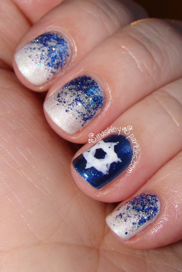 nail, finger, blue, nail care, manicure,