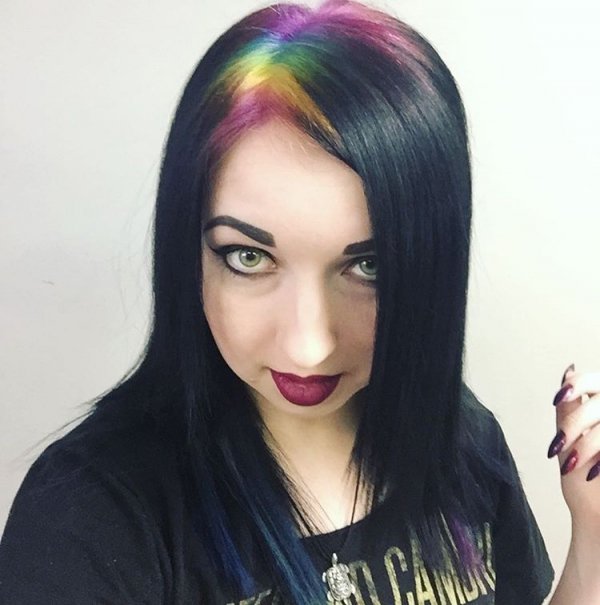 Her Raven Hair and Rainbow Roots