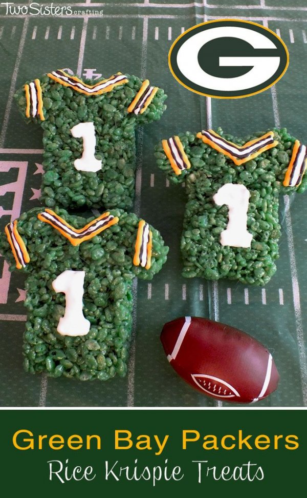 Green Bay Packers Rice Krispie Treats