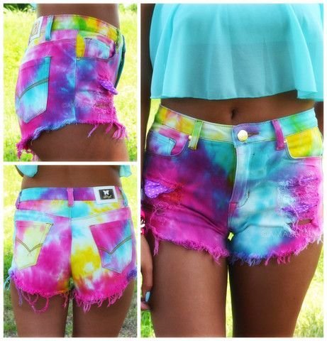 Tie Dye Cutoffs