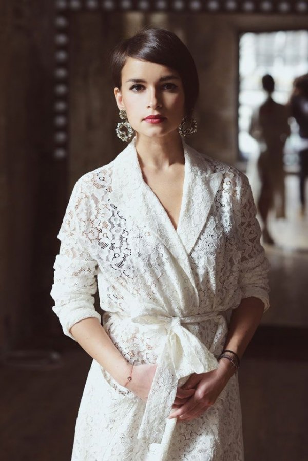 Lace Bathrobe Trench