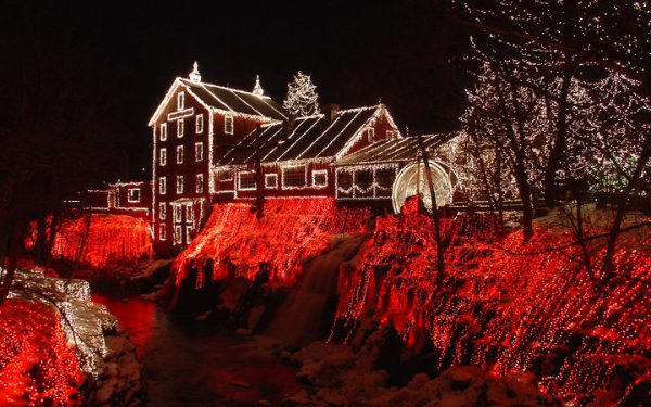 geological phenomenon, night, christmas lights, christmas decoration, ell,