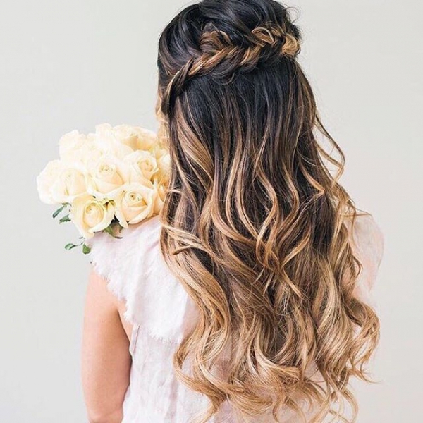 hair, bridal accessory, hairstyle, long hair, brown hair,