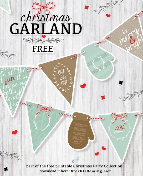 Printable CHRISTMAS GARLAND