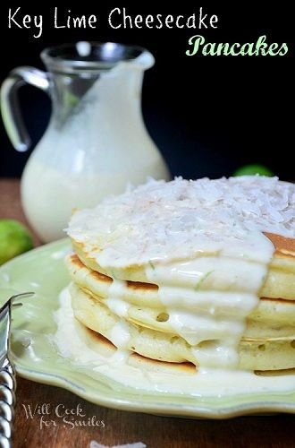 Key Lime Cheesecake Pancakes