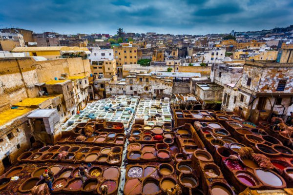 Fes Tanneries, town, city, market, public space,