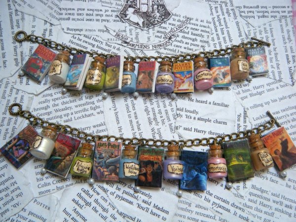 Book Charm Bracelet