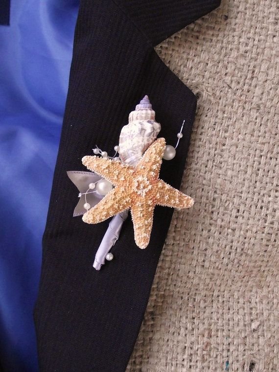 Sea Shell Boutonniere