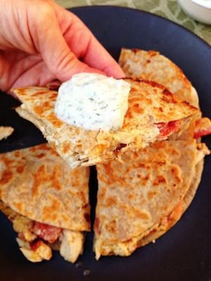 Chicken, Bacon, Ranch Quesadillas