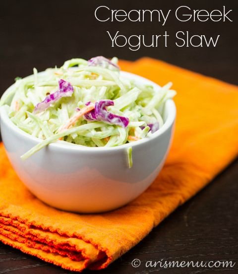 Creamy Greek Yogurt Slaw