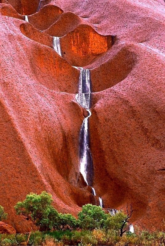 Waterfall at Uluru